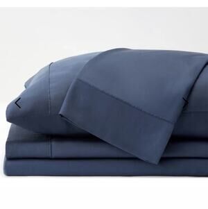Sheex Arctic Aire Max Sheet Set Denim Blue King 100% Tencel Lyocel